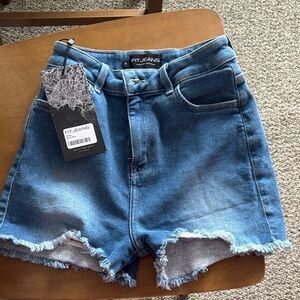 FITJEANS Women's Classic Blue Jean Shorts